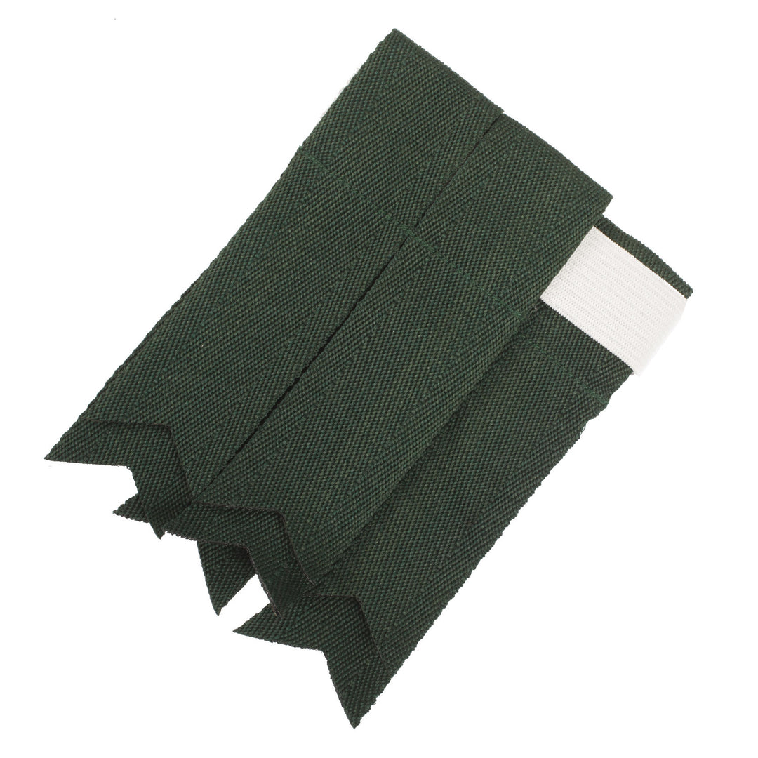Standard Wool Plain Colour Flashes Green