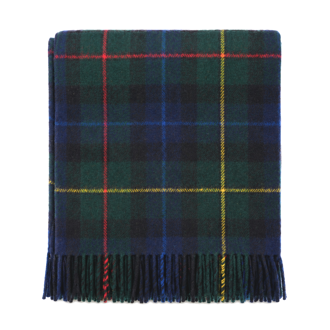 Scottish Tartan Wool-Blend Blanket Throw – Highland Comfort - SMITH