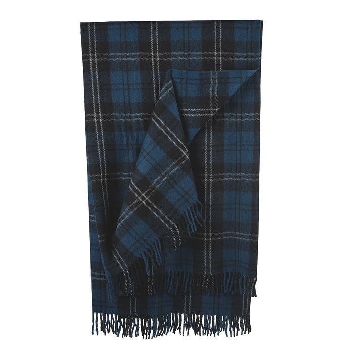 Highland Wool Blend Tartan Blanket Throw