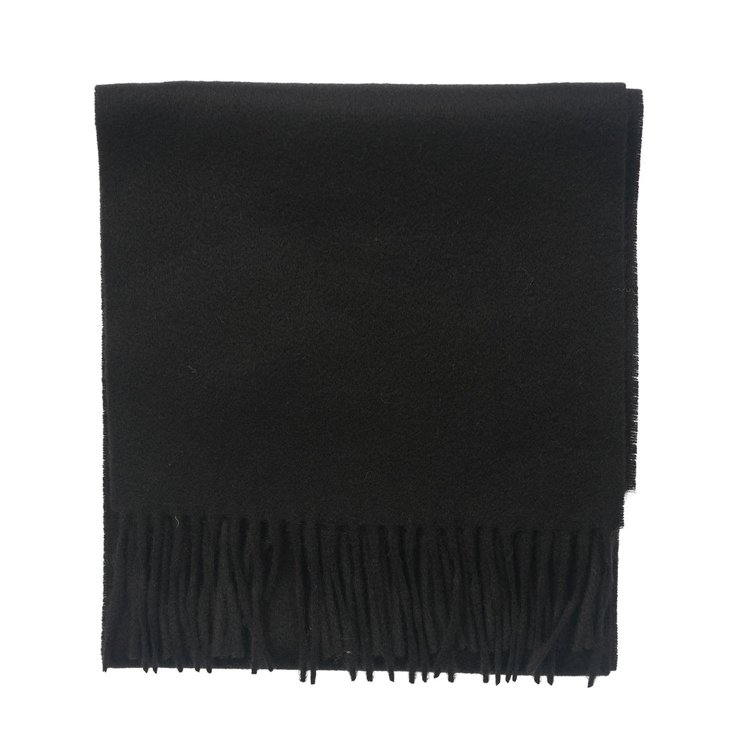 Edinburgh Cashmere Premium Lightweight Scarf - Ultra-Soft Luxury Wrap - BLACK