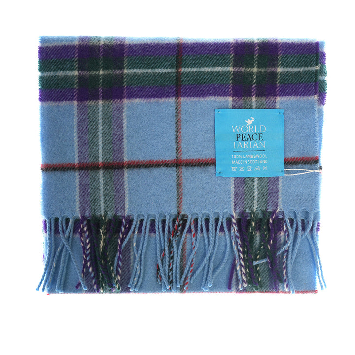 100% Lambswool Scarf – Traditional Tartan & Check Designs - Made in Scotland - World Peace Tartan