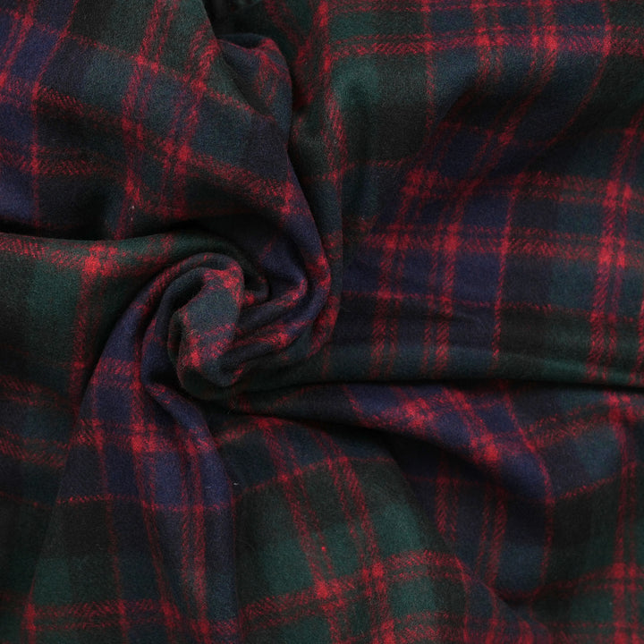 Scottish Tartan Wool-Blend Blanket Throw – Highland Comfort - MACDONALD