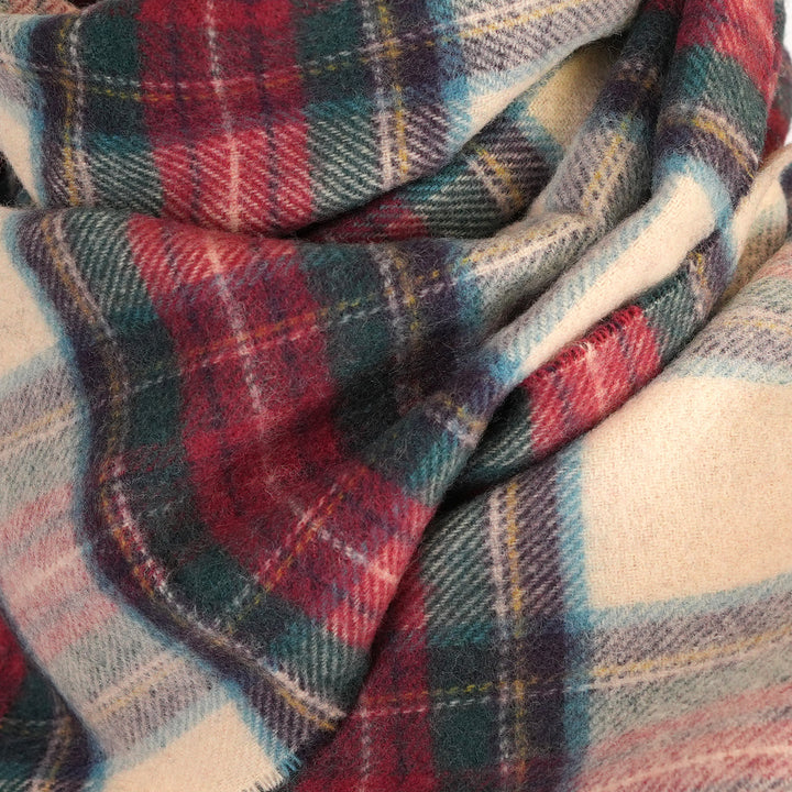 100% Lambswool Scarf – Traditional Tartan & Check Designs - Made in Scotland - Hessian Dress Stewart
