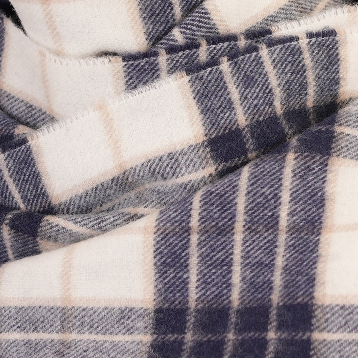 100% Lambswool Scarf – Traditional Tartan & Check Designs - Made in Scotland - Knockmore