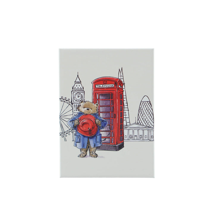 Paddington Bear London Telephone Box Metal Fridge Magnet