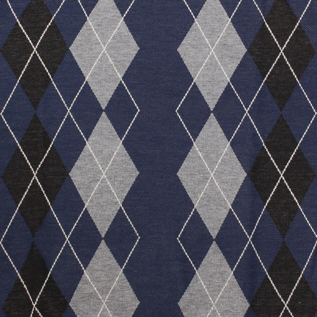 Men's Argyle Ballantrae Jumper Crew Nec  Royal Blue