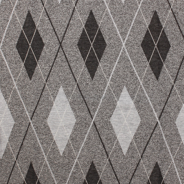 Men's Argyle Ballantrae Jumper Crew Nec  Light Grey Melange
