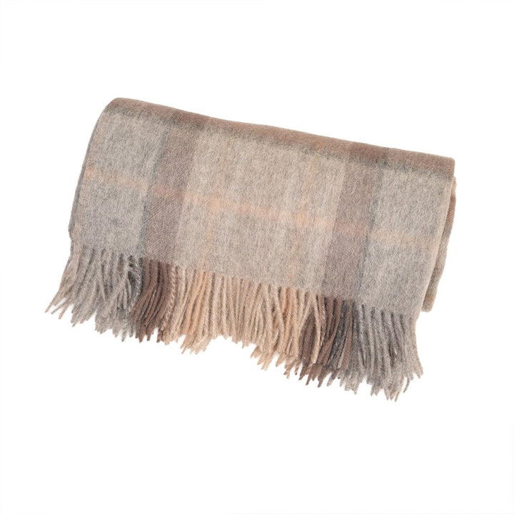 100% Pure Lambswool Blanket Throw – Luxury Soft Warm Wool Blanket - Home Décor - MACKELLAR NATURAL
