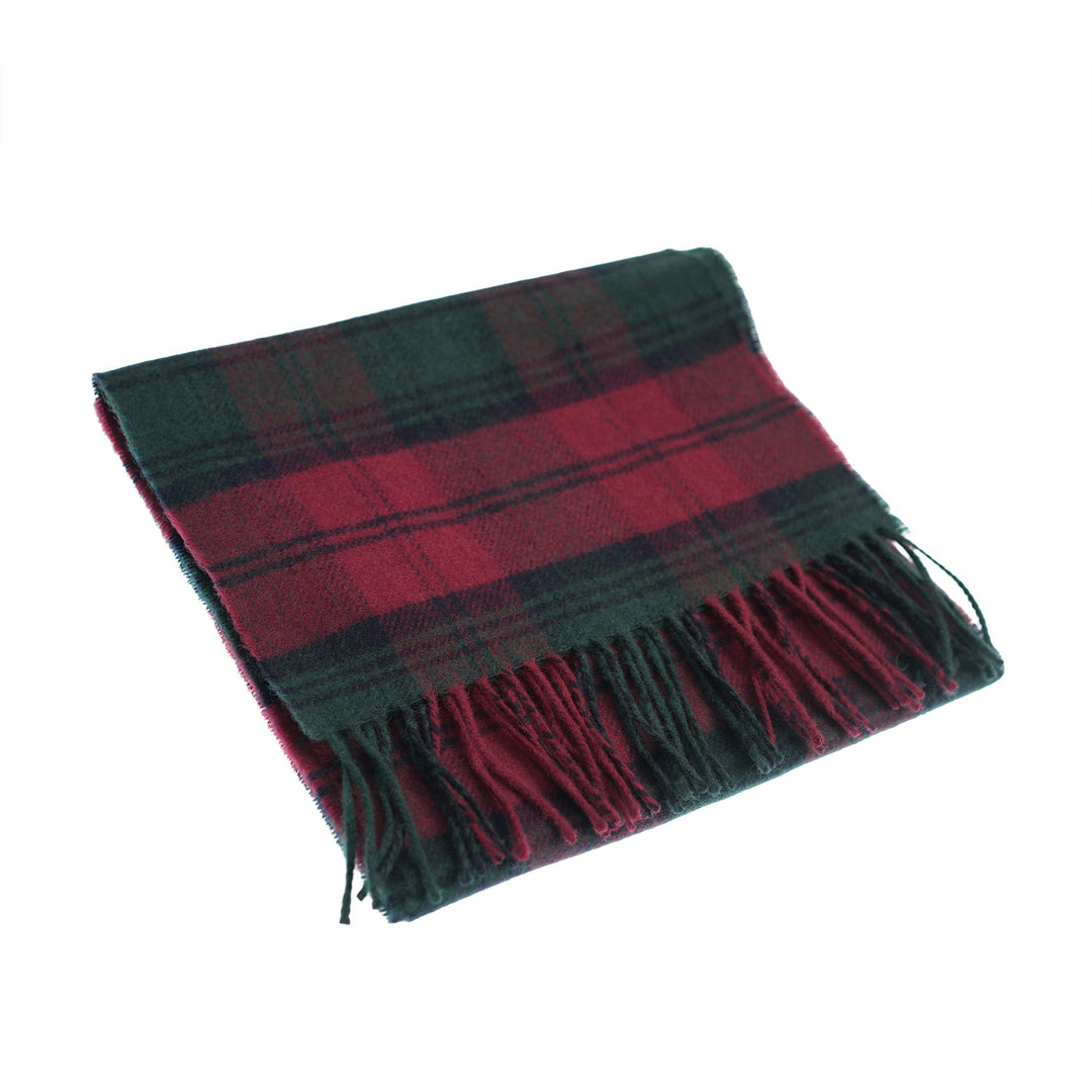 100% Lambswool Scarf – Traditional Tartan & Check Designs - Made in Scotland - Lindsay