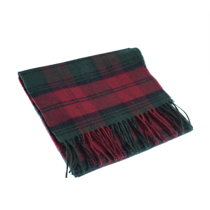 100% Lambswool Scarf – Traditional Tartan & Check Designs - Made in Scotland - Lindsay