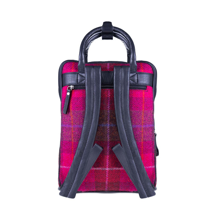 Ht Leather Large Backpack Cerise Check / Black