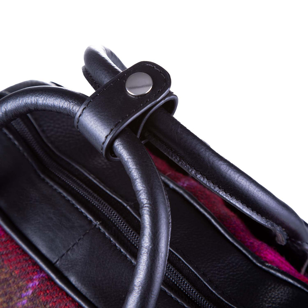 Ht Leather Large Backpack Cerise Check / Black
