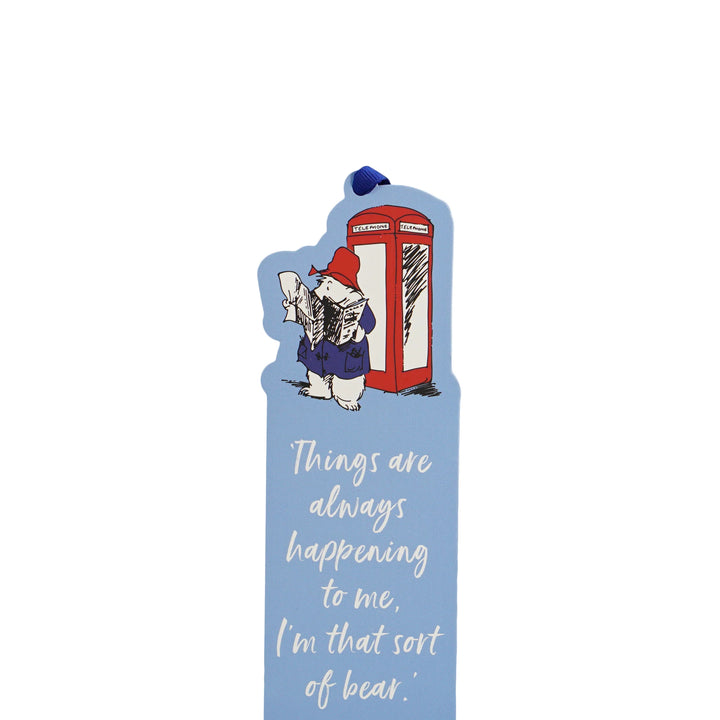 Paddington Bear Telephone Box Shaped FSC Paper Bookmark