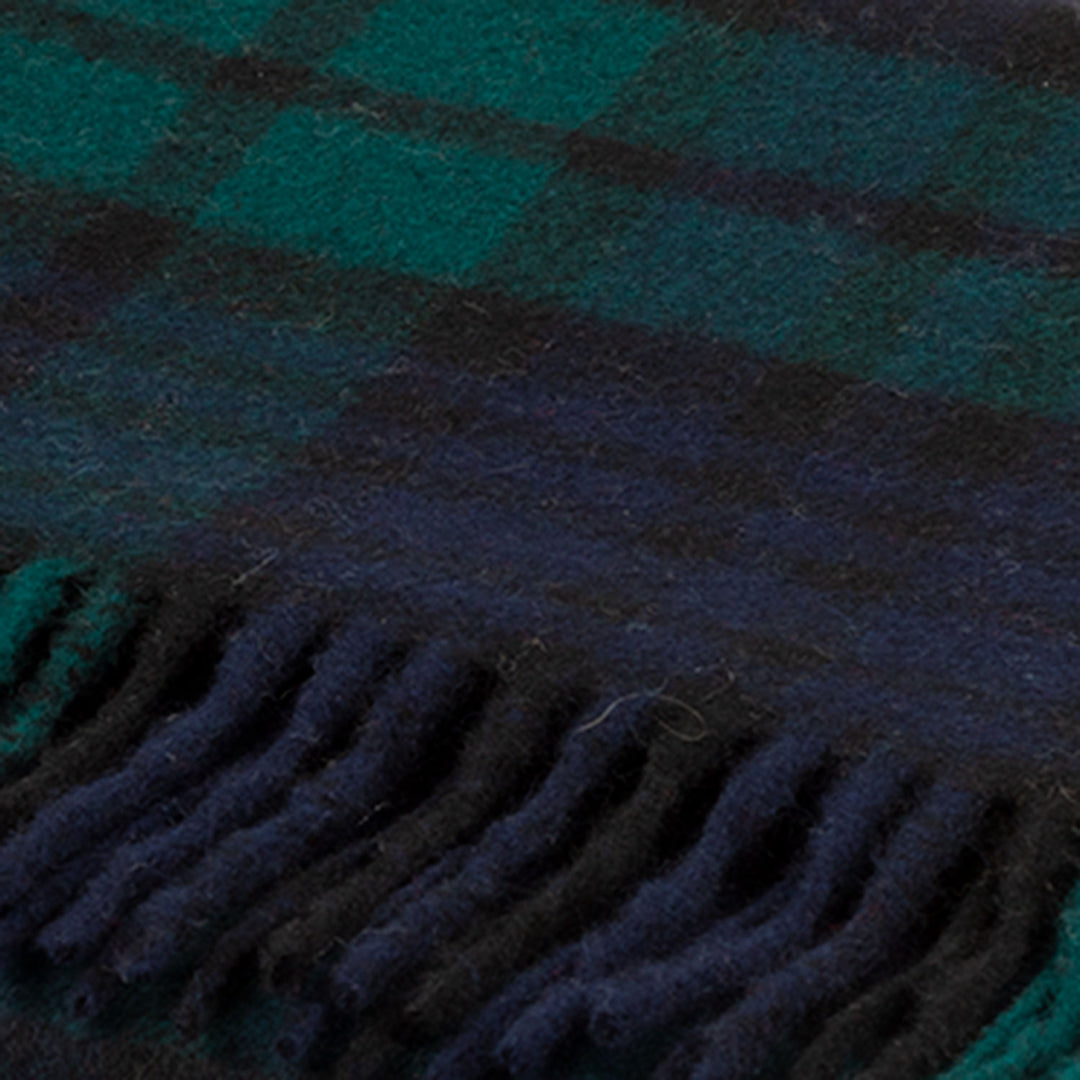 Edinburgh 100% Cashmere Wide Scarf  Black Watch