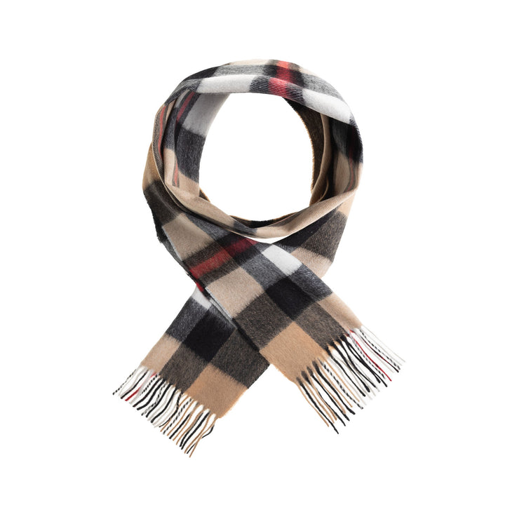Edinburgh 100% Lambswool Scarf  Exploded Thomson Camel