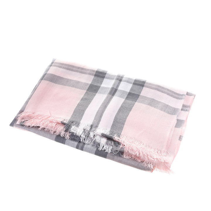 Tartan Stole  Thomson Pale Pink