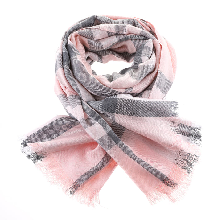 Tartan Stole  Thomson Pale Pink