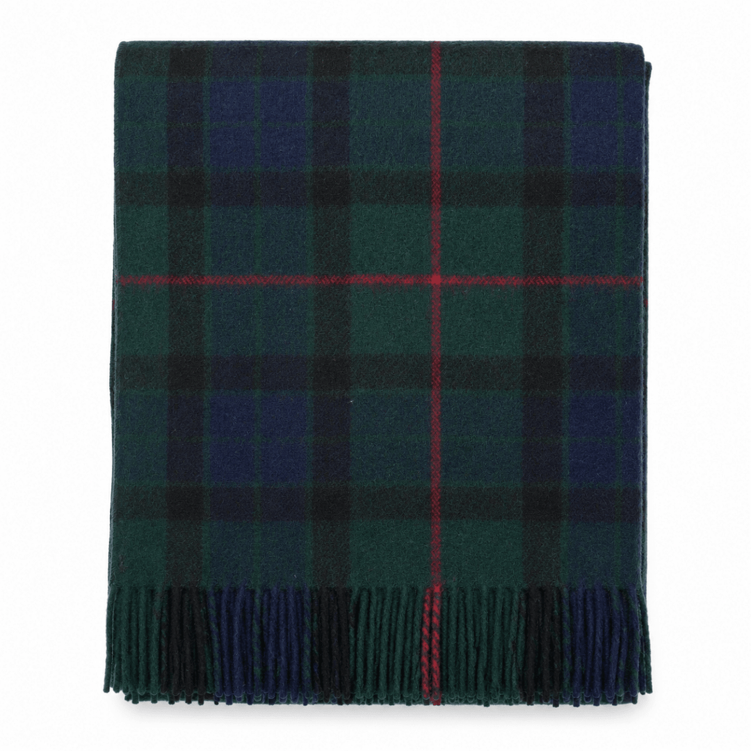 Scottish Tartan Wool-Blend Blanket Throw – Highland Comfort - GUNN