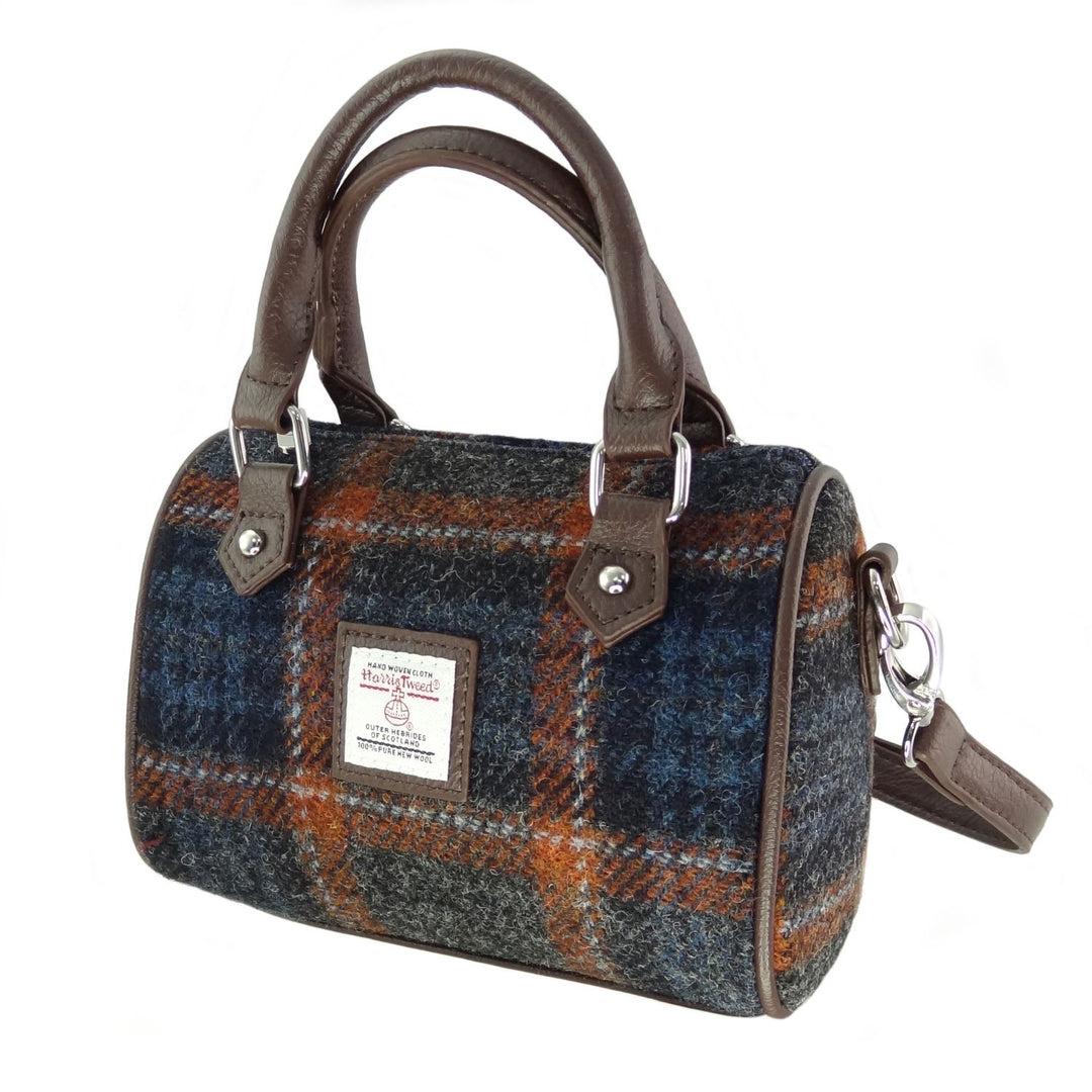 Harris Tweed Kilbride Mini Bowling Bag - Small Shoulder and Handbag