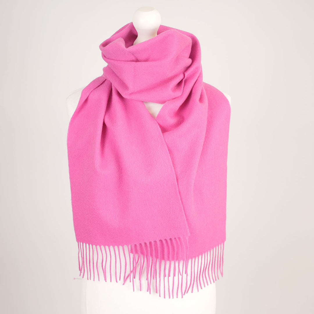 Edinburgh Cashmere Premium Lightweight Scarf - Ultra-Soft Luxury Wrap - ROSEBUD PINK