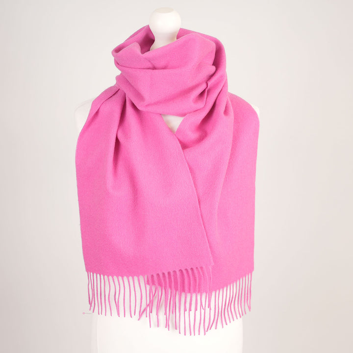 Edinburgh Cashmere Premium Lightweight Scarf - Ultra-Soft Luxury Wrap - ROSEBUD PINK