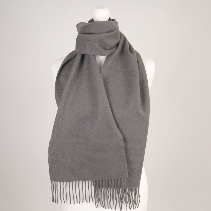 Edinburgh Cashmere Premium Lightweight Scarf - Ultra-Soft Luxury Wrap - CHARCOAL