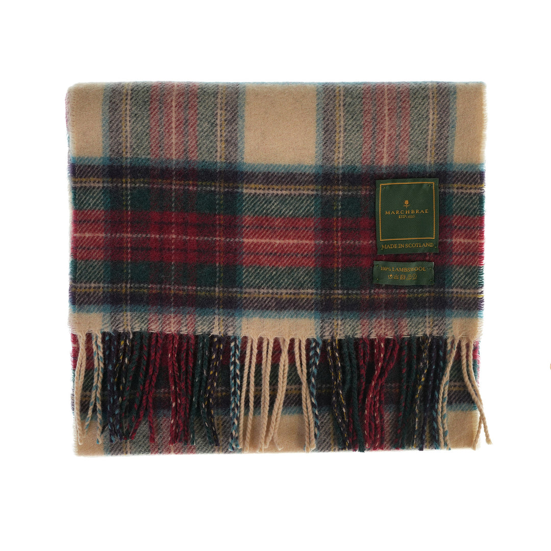 100% Lambswool Scarf – Traditional Tartan & Check Designs - Made in Scotland - Hessian Dress Stewart