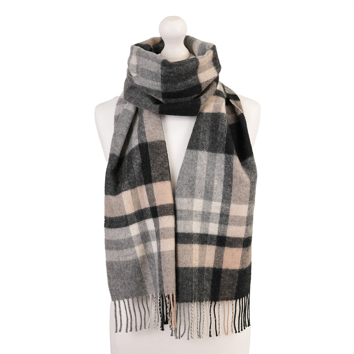 100% Lambswool Scarf – Traditional Tartan & Check Designs - Made in Scotland - Fashion Natural