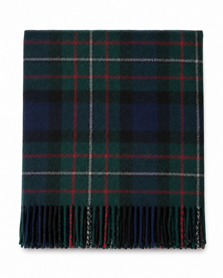 Scottish Tartan Wool-Blend Blanket Throw – Highland Comfort - FERGUSSON