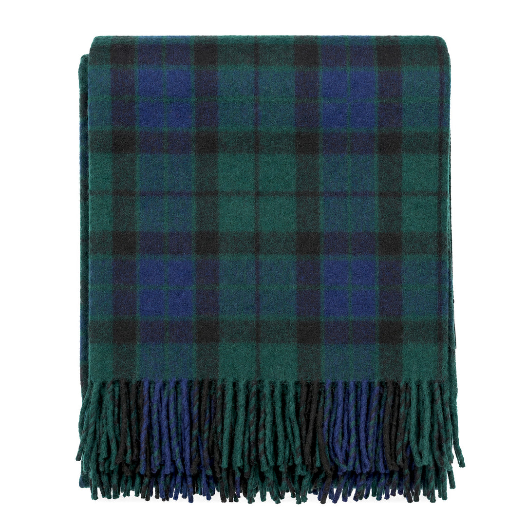 Scottish Tartan Wool-Blend Blanket Throw – Highland Comfort - MACKAY