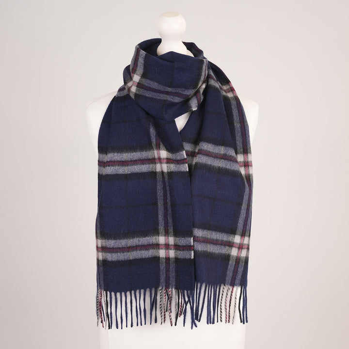 Edinburgh Cashmere Premium Lightweight Scarf - Ultra-Soft Luxury Wrap - THOMSON NAVY