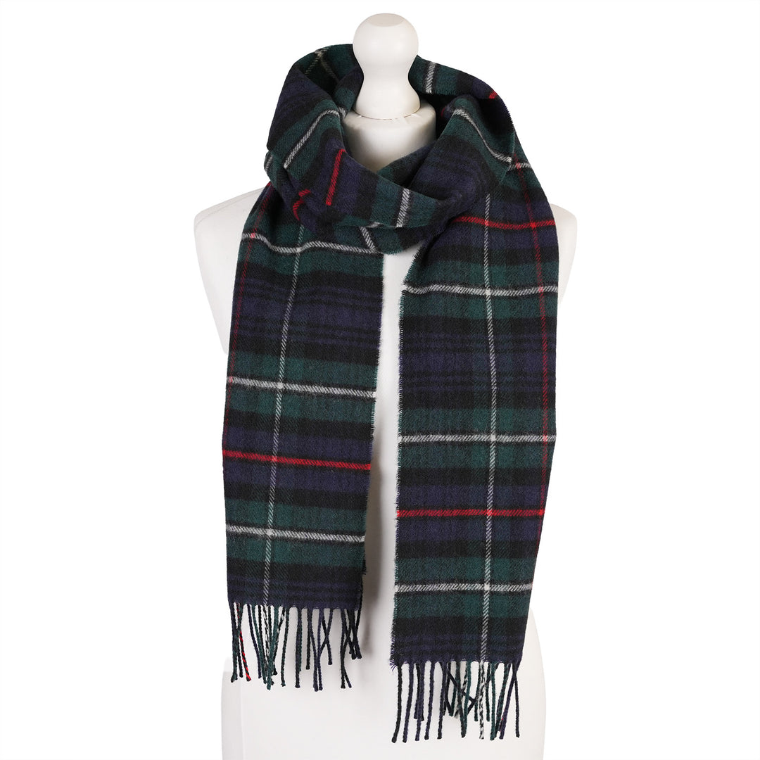 100% Lambswool Scarf – Traditional Tartan & Check Designs - Made in Scotland - Mckenzie