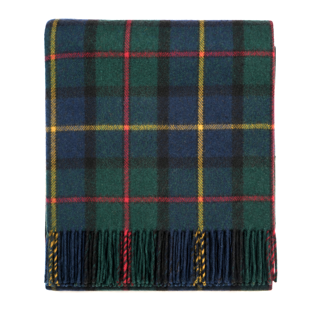 Scottish Tartan Wool-Blend Blanket Throw – Highland Comfort - MACLEOD