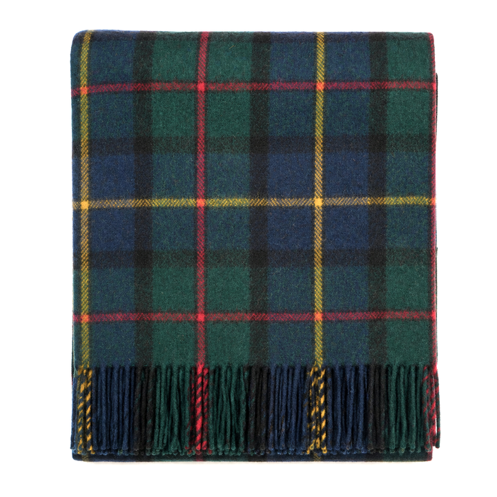 Scottish Tartan Wool-Blend Blanket Throw – Highland Comfort - MACLEOD