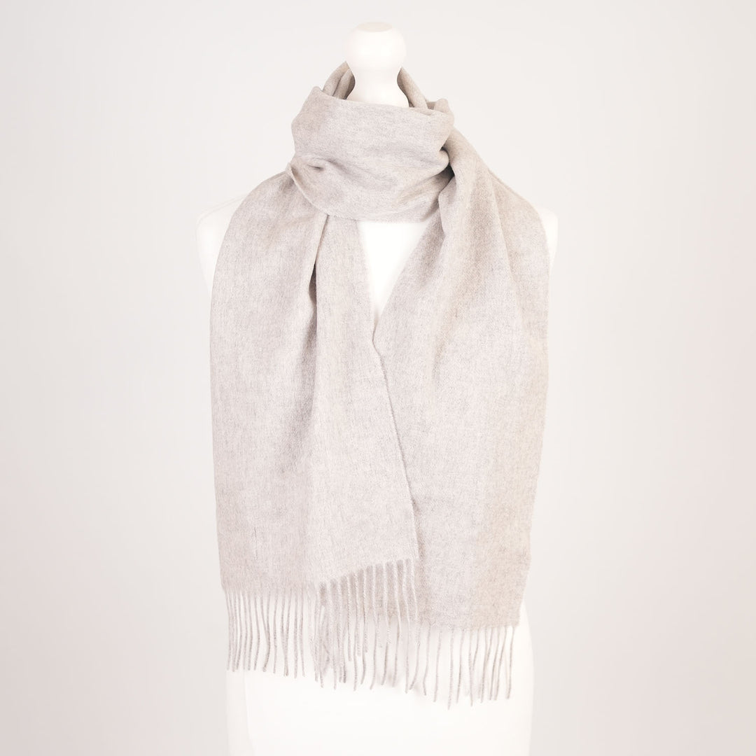 Edinburgh Cashmere Premium Lightweight Scarf - Ultra-Soft Luxury Wrap - OYSTER GREY
