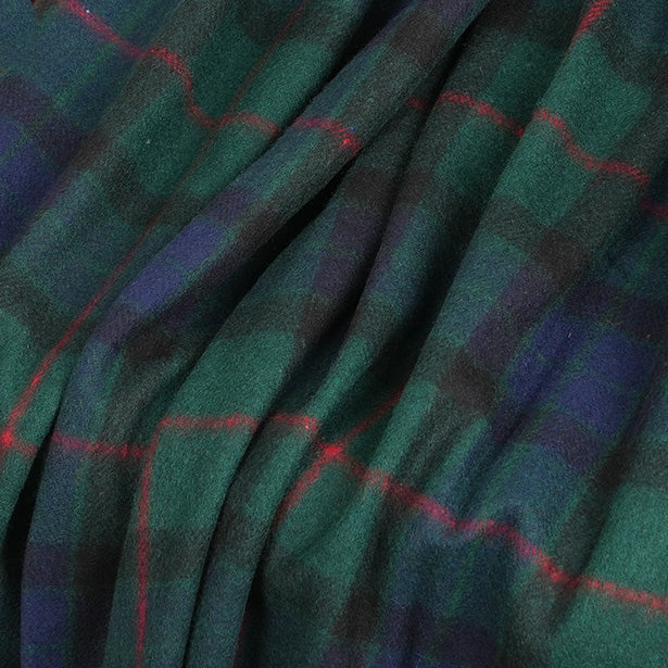 Scottish Tartan Wool-Blend Blanket Throw – Highland Comfort - GUNN