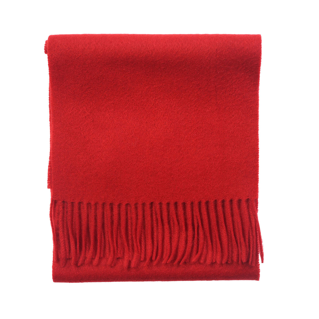 Edinburgh Cashmere Premium Lightweight Scarf - Ultra-Soft Luxury Wrap - RED ROUGE