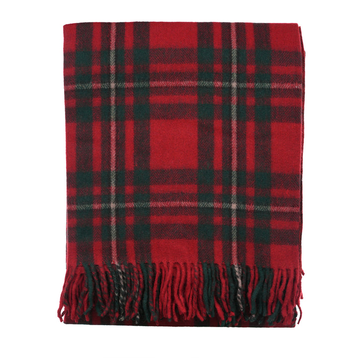 Scottish Tartan Wool-Blend Blanket Throw – Highland Comfort - MACGREGOR