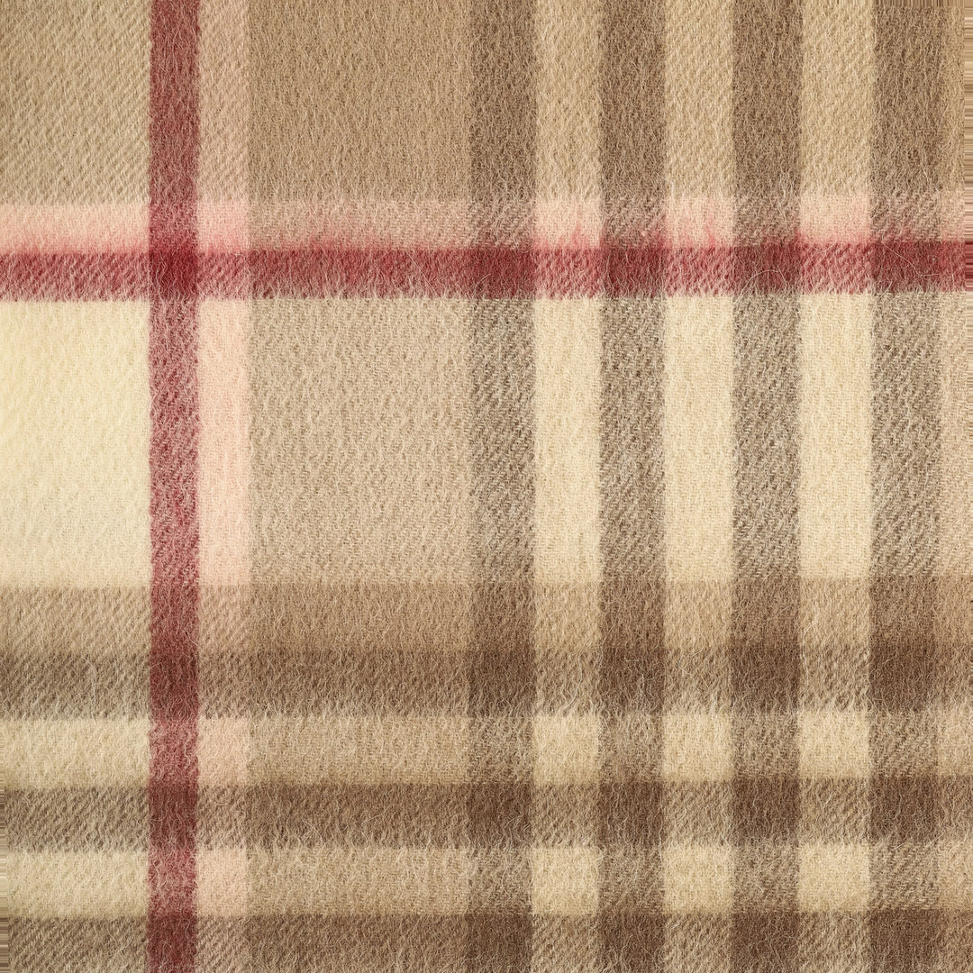 Edinburgh 100% Lambswool Scarf  Chequer Shrimp (24530)