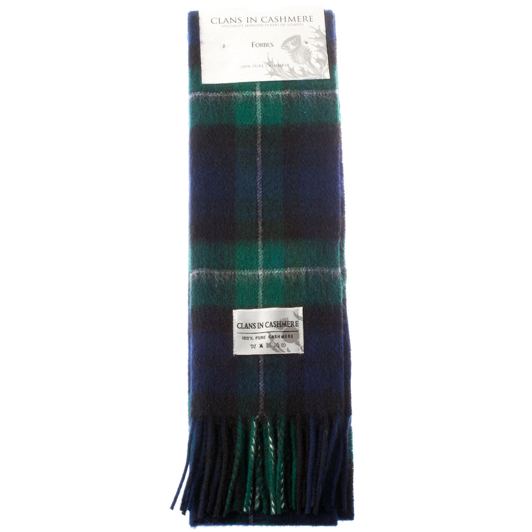 Cashmere Scottish Tartan Clan Scarf  Forbes