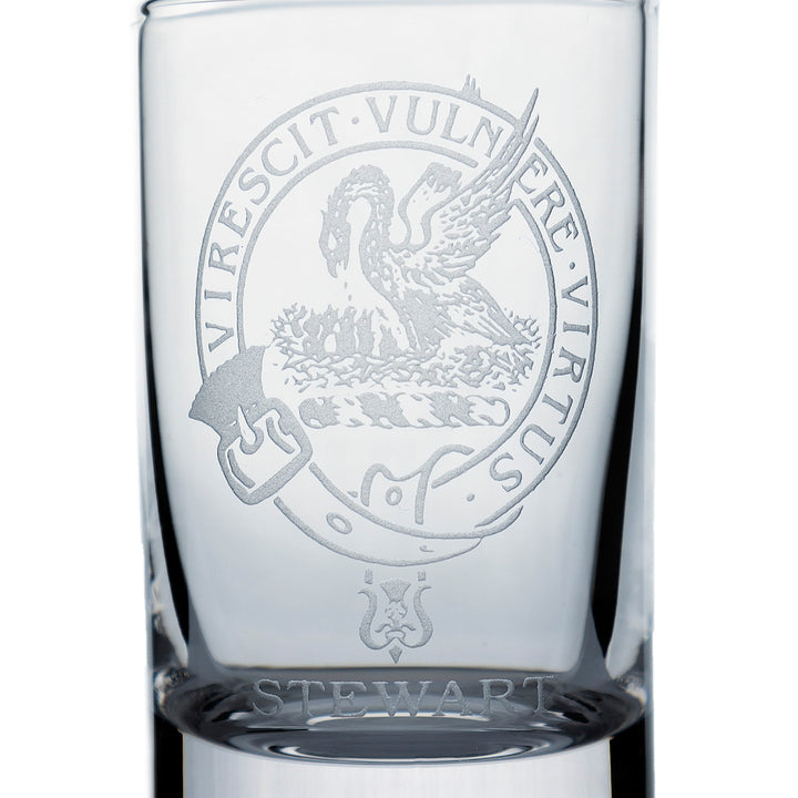 Collins Crystal Clan Shot Glass Stewart