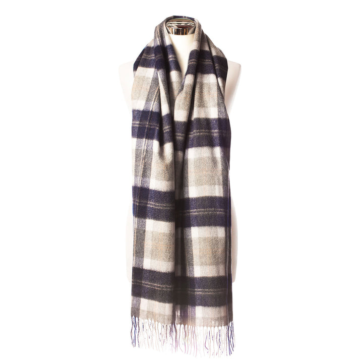 Edinburgh Cashmere Stole  Bannockbane Silver