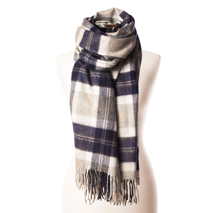 Edinburgh Cashmere Stole  Bannockbane Silver