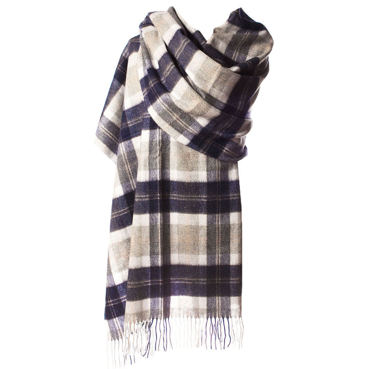 Edinburgh Cashmere Stole  Bannockbane Silver