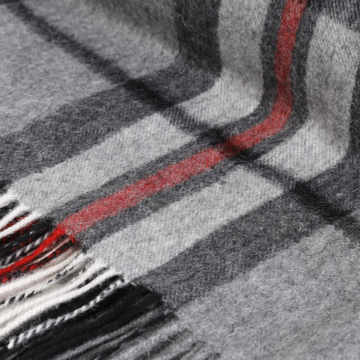 100% Lambswool Blanket Thomson Grey