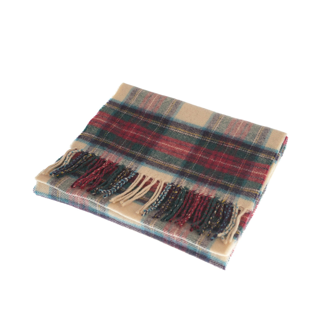 100% Lambswool Scarf – Traditional Tartan & Check Designs - Made in Scotland - Hessian Dress Stewart