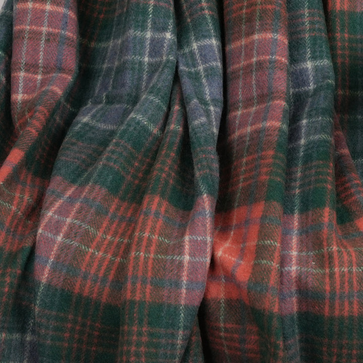 Scottish Tartan Wool-Blend Blanket Throw – Highland Comfort - WILSON ANCIENT
