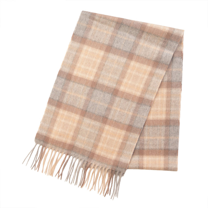 Edinburgh Cashmere Premium Lightweight Scarf - Ultra-Soft Luxury Wrap - MACKELLAR NATURAL