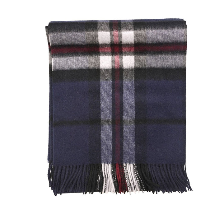 100% Pure Lambswool Blanket Throw – Luxury Soft Warm Wool Blanket - Home Décor - THOMSON NAVY