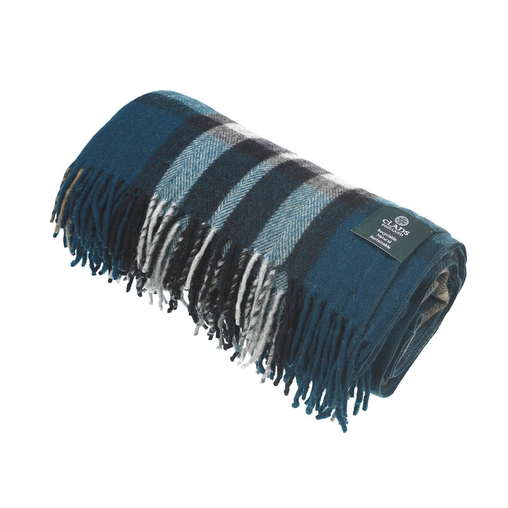 Scottish Tartan Wool-Blend Blanket Throw – Highland Comfort - EXPLODED SCOTTY THOMSON PACIFIC